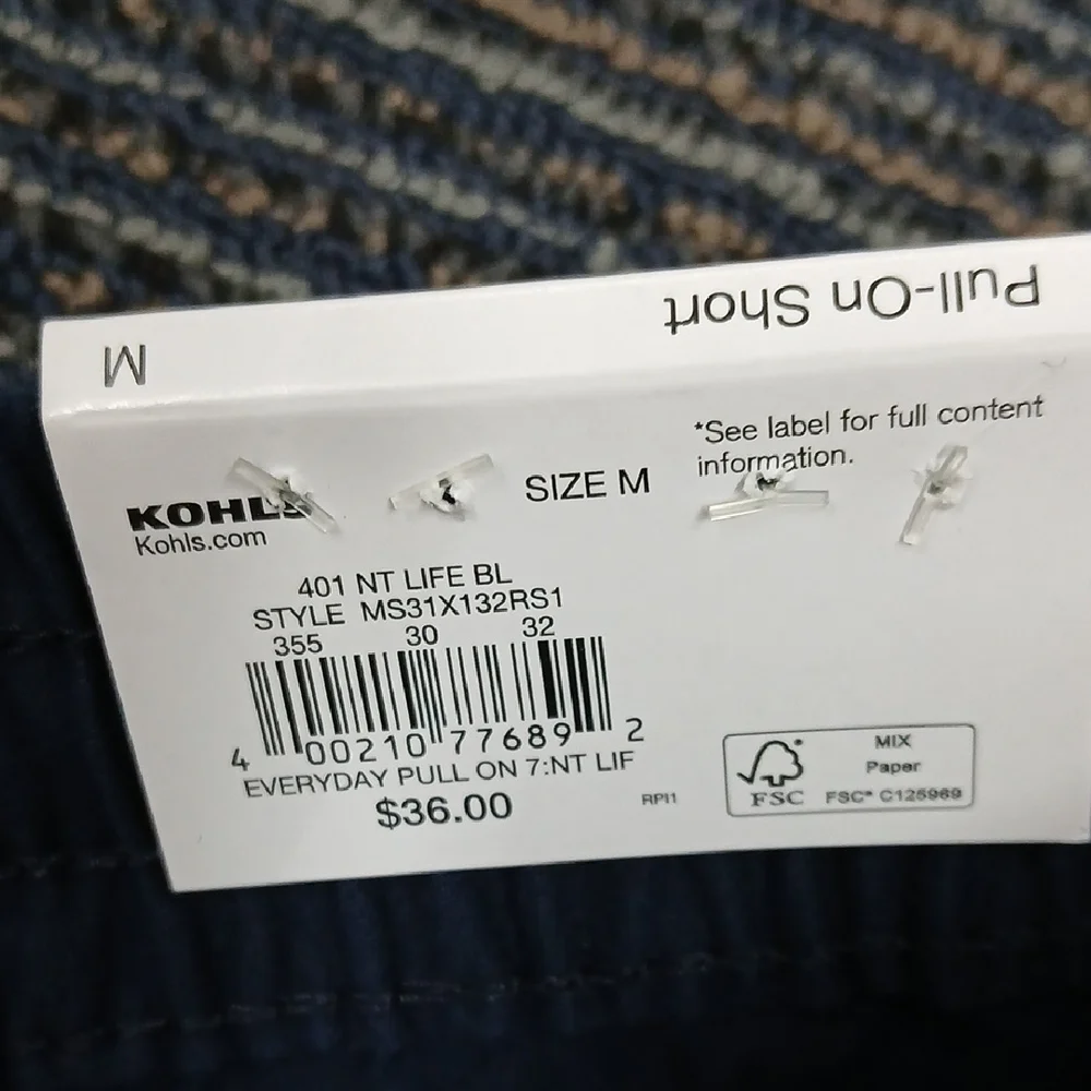 NWT Sonoma Good For Life Everyday pull-on Shorts. Size Med - Picture 4 of 5